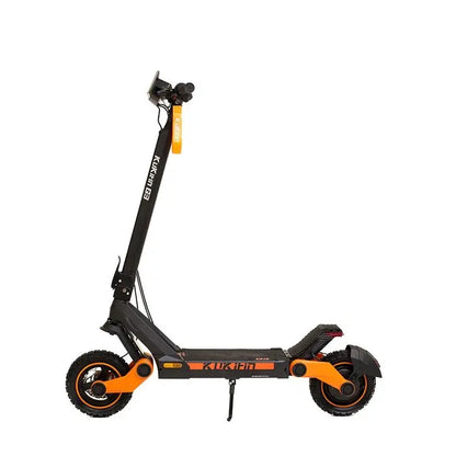KuKirin G3 electric scooter side view showing powerful motor, durable frame, and off-road tires — high-performance e-scooter for commuting and adventure